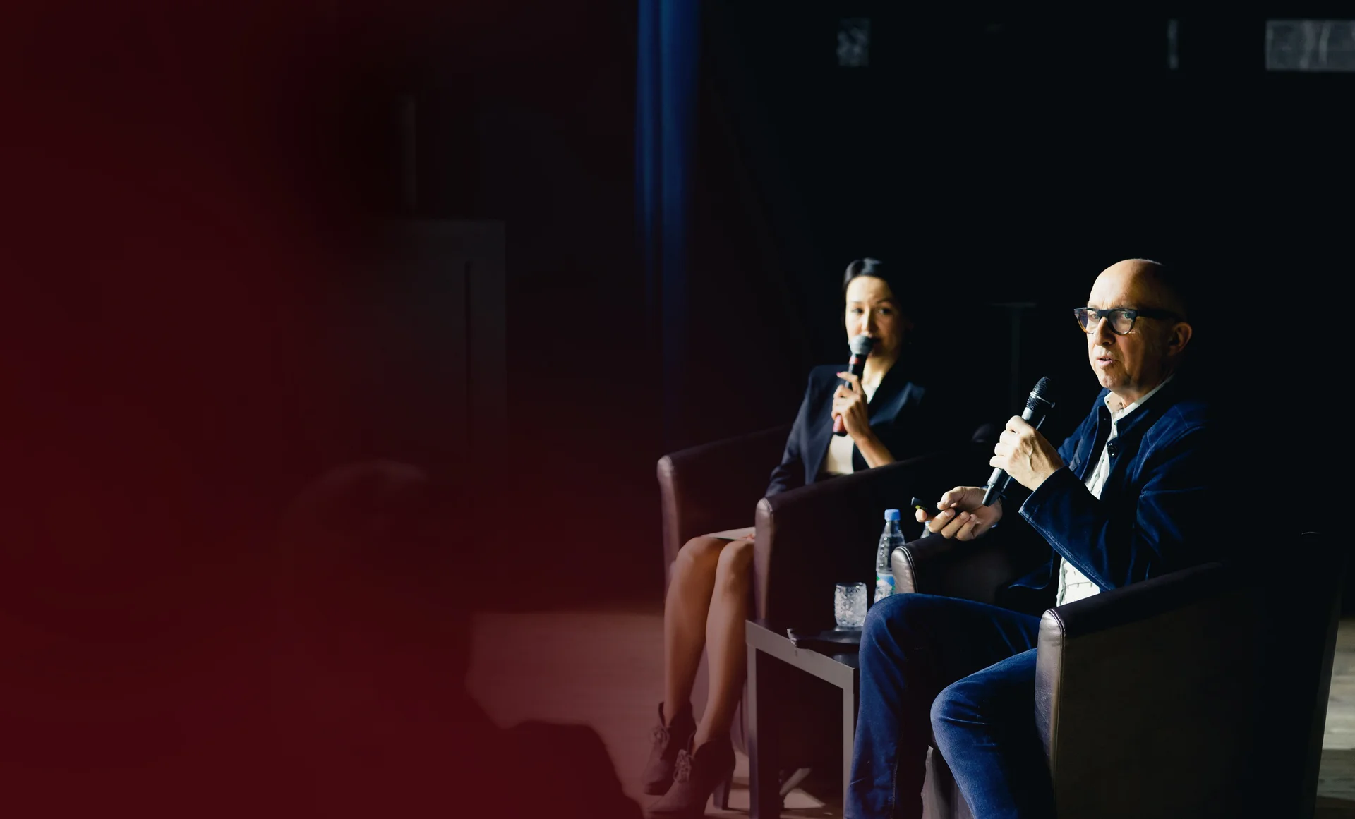 A faculty conversation on stage